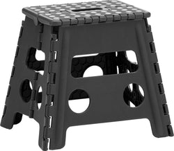 BOB Tabouret pliant - anthracite / L: 29.0 cm x P: 22.0 cm x H: 32.0 cm