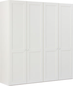 MODUL Drehtürenschrank - Creme / B: 202.0 cm x T: 58.0 cm x H: 220.0 cm