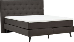 AURORE Boxspringbett - Anthrazit / B: 140.0 cm x T: 200.0 cm
