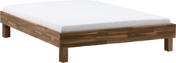 Lit CARA - Marron foncé / L : 120,0 cm x P : 200,0 cm