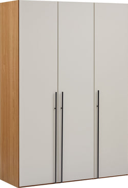 Armadio con ante battenti MODUL PLUS - Marrone chiaro / L: 153,0 cm x P: 59,0 cm x A: 220,0 cm
