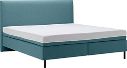 SIMPLE Letto Boxspring - Azzurro / L: 160.0 cm x P: 200.0 cm