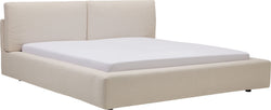 MATHIEU Polsterbett - Creme / B: 160.0 cm x T: 200.0 cm