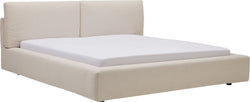 MATHIEU Polsterbett - Creme / B: 160.0 cm x T: 200.0 cm
