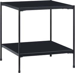 MALA Nachttisch - Schwarz / B: 40.0 cm x T: 40.0 cm x H: 43.0 cm