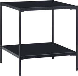 MALA Nachttisch - Schwarz / B: 40.0 cm x T: 40.0 cm x H: 43.0 cm