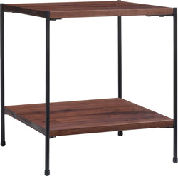 Table de chevet MALA - Marron foncé / L : 40,0 cm x P : 40,0 cm x H : 43,0 cm