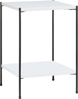 MALA Nachttisch - Weiss / B: 40.0 cm x T: 40.0 cm x H: 59.0 cm