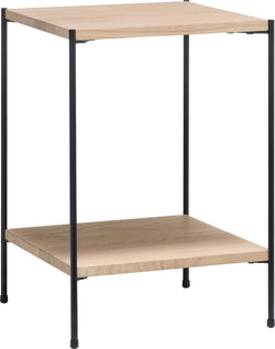 MALA Nachttisch - Eiche weiss / B: 40.0 cm x T: 40.0 cm x H: 59.0 cm