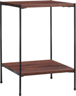 MALA Nachttisch - Nussbaum / B: 40.0 cm x T: 40.0 cm x H: 59.0 cm