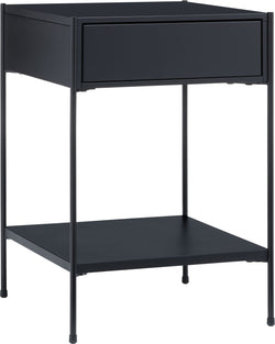 MALA Nachttisch - Schwarz / B: 40.0 cm x T: 40.0 cm x H: 59.0 cm