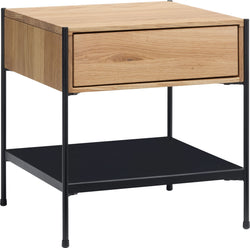 Comodino MALA - Marrone chiaro / L: 40,0 cm x P: 40,0 cm x A: 43,0 cm