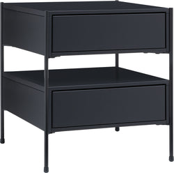 MALA Nachttisch - Schwarz / B: 40.0 cm x T: 40.0 cm x H: 43.0 cm