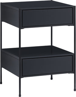 MALA Nachttisch - Schwarz / B: 40.0 cm x T: 40.0 cm x H: 59.0 cm