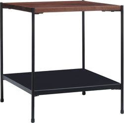MALA Nachttisch - Nussbaum / B: 40.0 cm x T: 40.0 cm x H: 43.0 cm