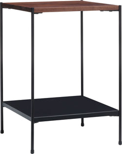 MALA Nachttisch - Nussbaum / B: 40.0 cm x T: 40.0 cm x H: 59.0 cm