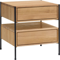 Comodino MALA - Marrone chiaro / L: 40,0 cm x P: 40,0 cm x A: 43,0 cm