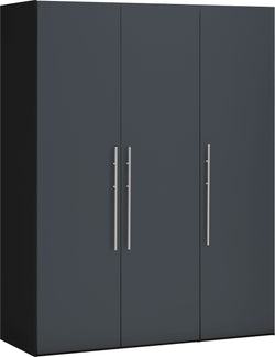 MODUL Drehtürenschrank - Anthrazit / B: 153.0 cm x T: 59.0 cm x H: 195.0 cm