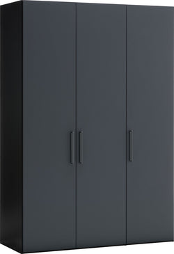 MODUL Drehtürenschrank - Anthrazit / B: 153.0 cm x T: 59.0 cm x H: 220.0 cm