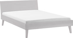Lit CARA - Gris clair / L : 140,0 cm x P : 200,0 cm