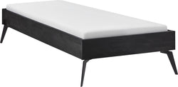CARA Bett - Buche schwarz / B: 90.0 cm x T: 200.0 cm