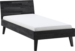 CARA Bett - B: 90.0 cm x T: 200.0 cm / Schwarz