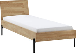CARA Bett - Eiche / B: 90.0 cm x T: 200.0 cm