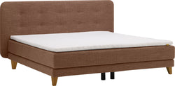 bico GOODNIGHT Boxspringbett - Cognac / B: 180.0 cm x T: 200.0 cm