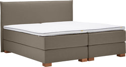 bico GOODNIGHT Boxspringbett - Hellgrau / B: 180.0 cm x T: 200.0 cm