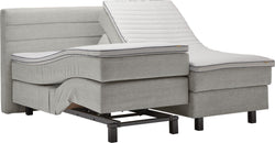 bico GOODNIGHT Boxspringbett - Hellgrau / B: 180.0 cm x T: 200.0 cm