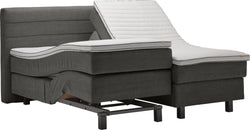bico GOODNIGHT Lit Boxspring - Gris moyen / L: 160.0 cm x P: 200.0 cm