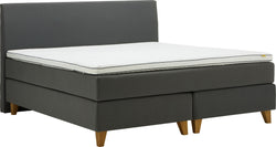 bico GOODNIGHT Lit Boxspring - gris foncé / L: 180.0 cm x P: 200.0 cm