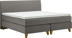 bico GOODNIGHT Lit Boxspring - Gris perle / L: 160.0 cm x P: 200.0 cm