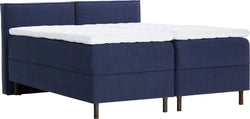 LUNE Boxspringbett - Dunkelblau / B: 160.0 cm x T: 200.0 cm