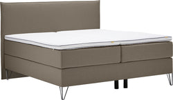 bico GOODNIGHT Boxspringbett - Hellgrau / B: 160.0 cm x T: 200.0 cm