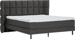LUNE Boxspringbett - Anthrazit / B: 160.0 cm x T: 200.0 cm