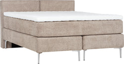 LUNE Lit Boxspring - Beige / L: 160.0 cm x P: 200.0 cm