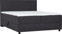 JOEL Lit avec espace de rangement - anthracite / L: 160.0 cm x P: 200.0 cm