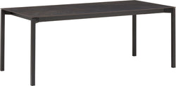MALO Gartentisch - schwarz / Kelya / B: 180.0 cm x T: 90.0 cm x H: 75.0 cm