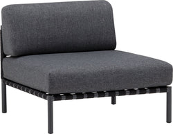 HORIZON Élément simple lounge - Anthracite / P: 87.0 cm x L: 87.0 cm x H: 76.0 cm