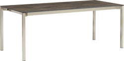 MALO Table au jardin - OXYDATION DE LA TERRASSE / L: 220.0 cm x P: 90.0 cm x H: 75.0 cm