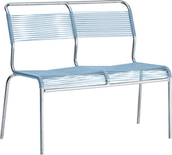 Schaffner SÄNTIS Bank - Pastellblau / B: 98.0 cm x T: 58.0 cm x H: 85.0 cm