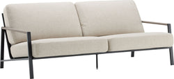 LAZARETO II Lounge Sofa 2,5 beige/schwar - Beige / B: 193.0 cm x T: 98.0 cm x H: 78.0 cm