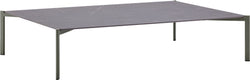 SAMOA Table lounge - Gris / L: 162.0 cm x P: 112.0 cm x H: 35.0 cm