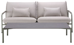 Ensemble de salon SAMOA_Canapé + grande table - vert / L : 193,0 cm x P : 98,0 cm x H : 80,0 cm