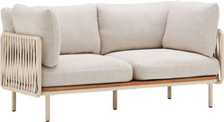 NIHOA Lounge_2er Sofa_Akazie_FSC sand - Hellgrau