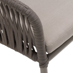 Chaise KURI - Taupe / L : 57,0 cm x P : 65,0 cm x H : 77,0 cm