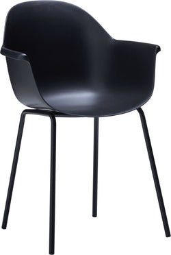 PANTELLERIA Chaise - Noir / L: 56.0 cm x P: 56.0 cm x H: 84.0 cm