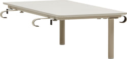 HORIZON Table amovible lounge - sable / L: 90.0 cm x P: 47.85 cm x H: 27.75 cm