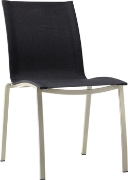 MALO Stuhl - Edelstahl / schwarz / B: 54.0 cm x T: 53.0 cm x H: 87.0 cm